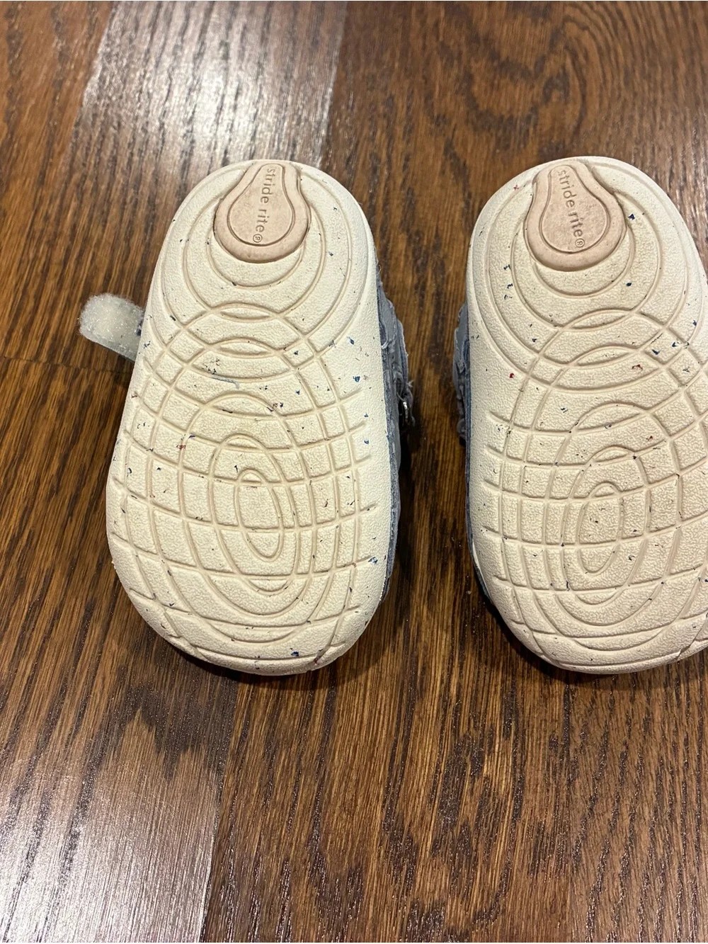 Stride Rite Light Gray Baby Fisherman Sandals